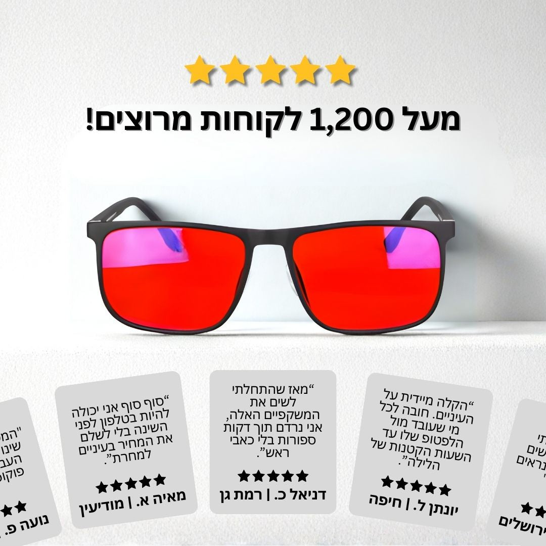 משקפי חסימת אור כחול – לשינה עמוקה וטובה יותר