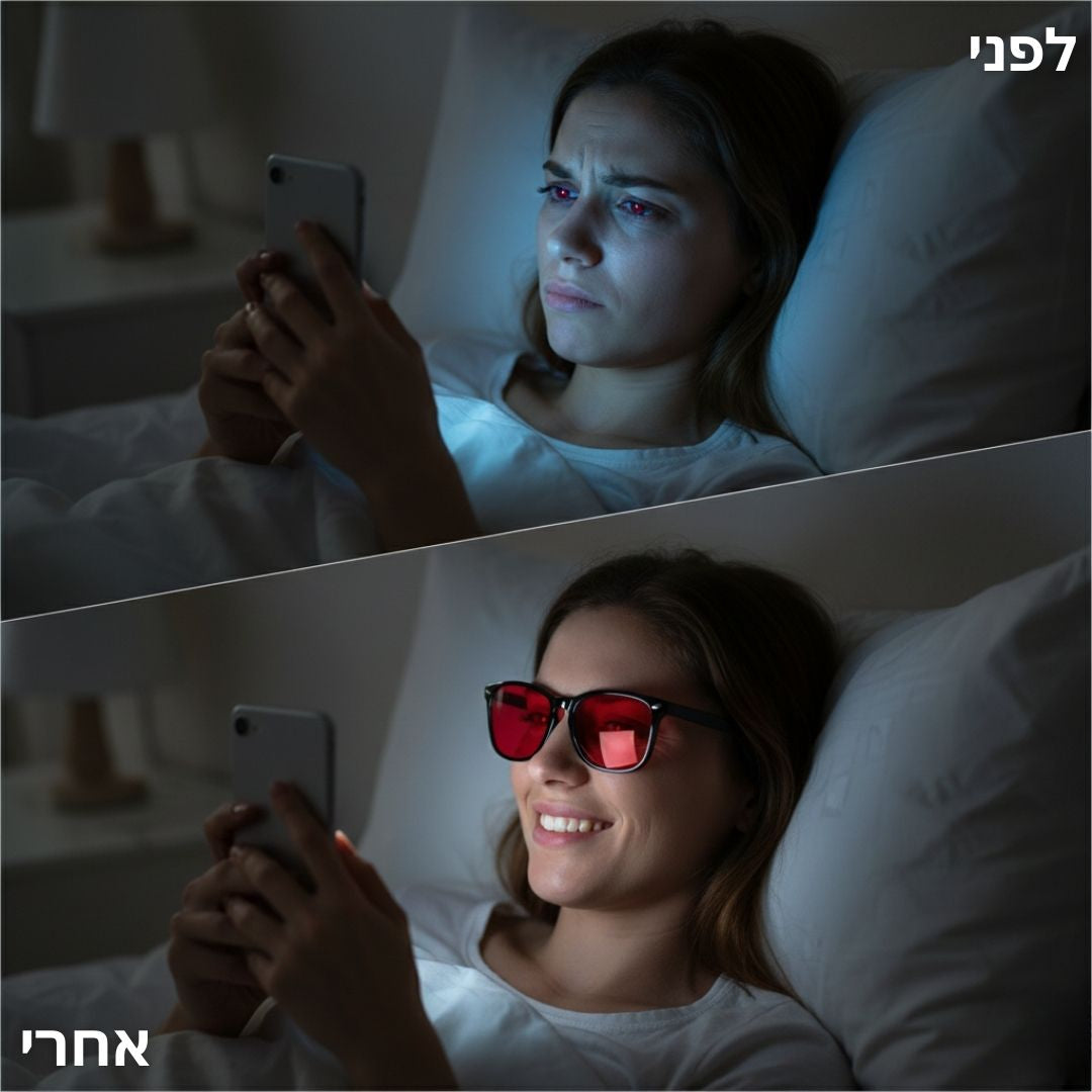 משקפי חסימת אור כחול – לשינה עמוקה וטובה יותר